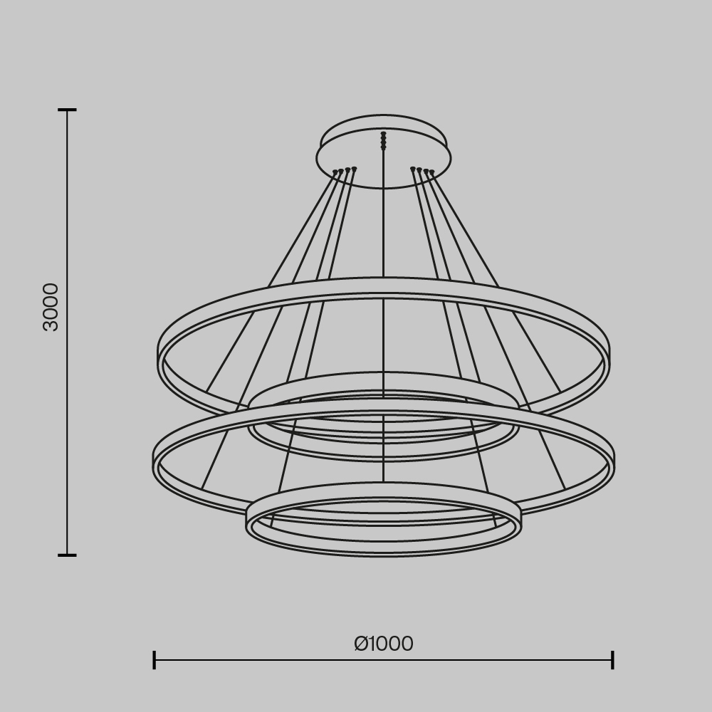 Подвесной светильник Maytoni MOD058PL L174BK