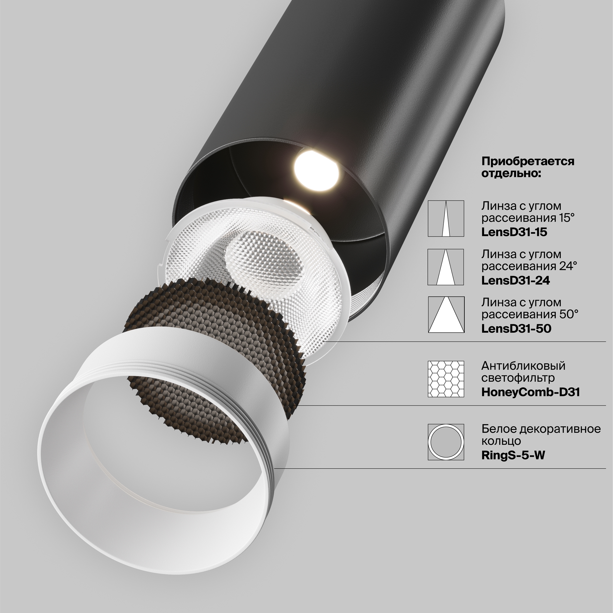 Трековый светильник Technical TR032 4 5WTW S DD