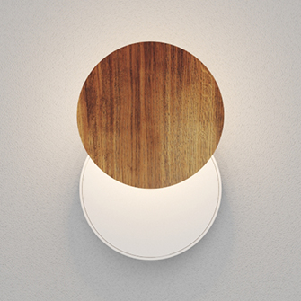 Настенный светодиодный светильник Ledron UFO G2 Wooden White