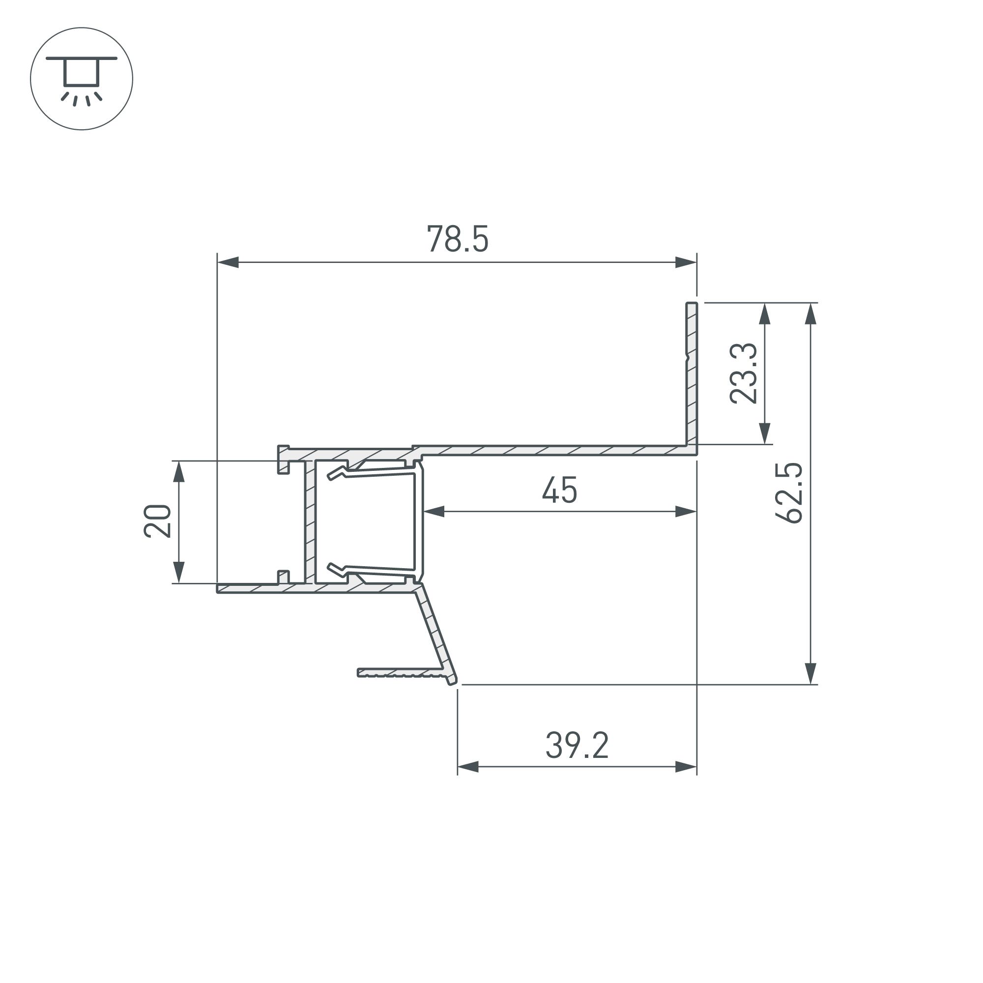 Профиль СEIL S18 SHADOW SIDE 3000
