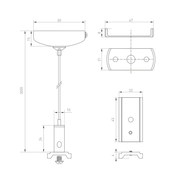 Подвес MAG HANG ORIENT L2000