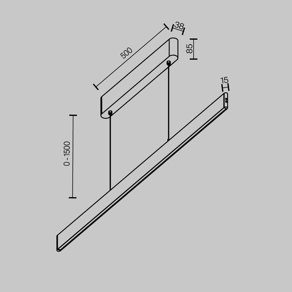 Подвесной светильник Technical P109PL 36W2.7 6K