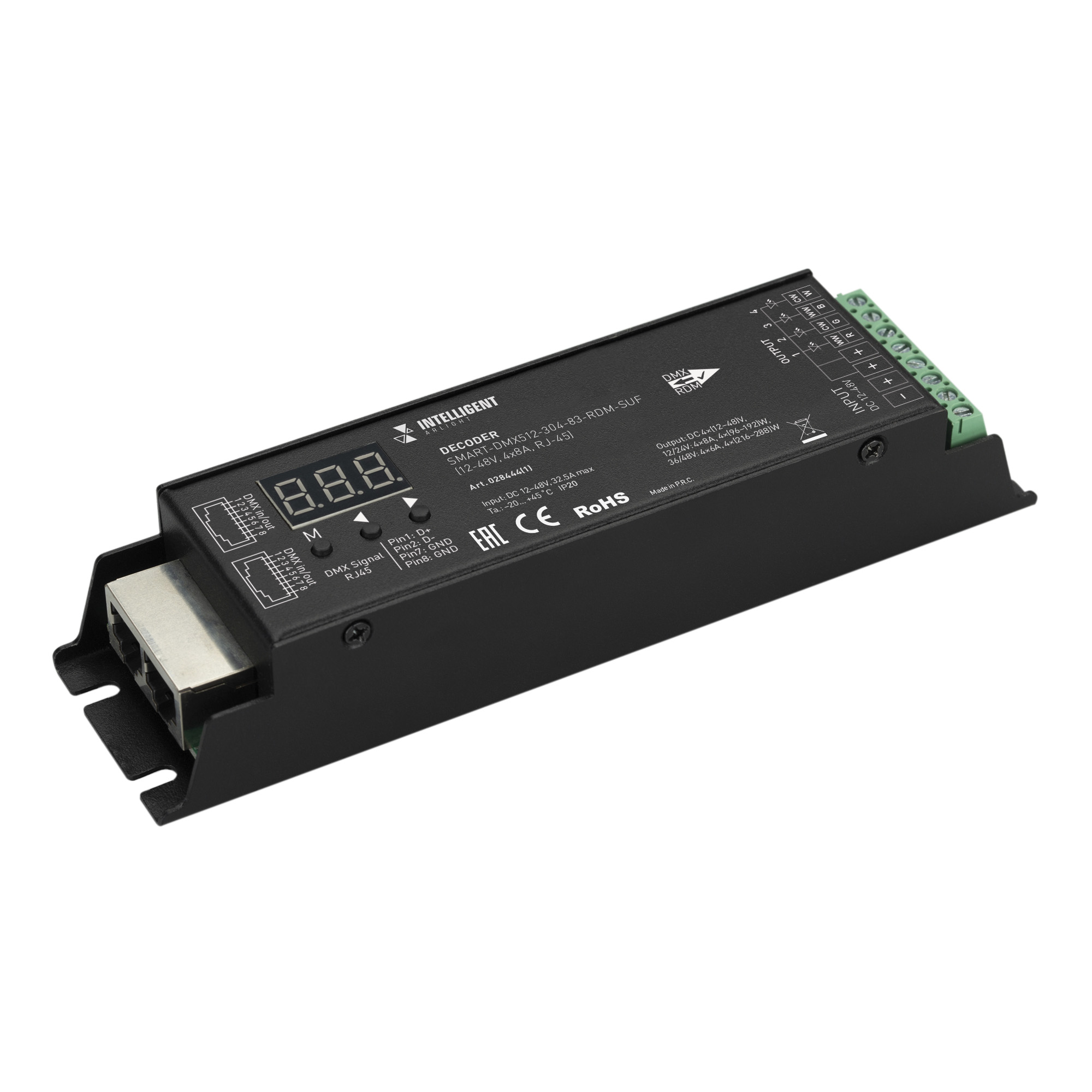 INTELLIGENT ARLIGHT Декодер SMART DMX512 304 83 RDM SUF 5 лет INTELLIGENT ARLIGHT Декодер SMART DMX512 304 83 RDM SUF 5 лет