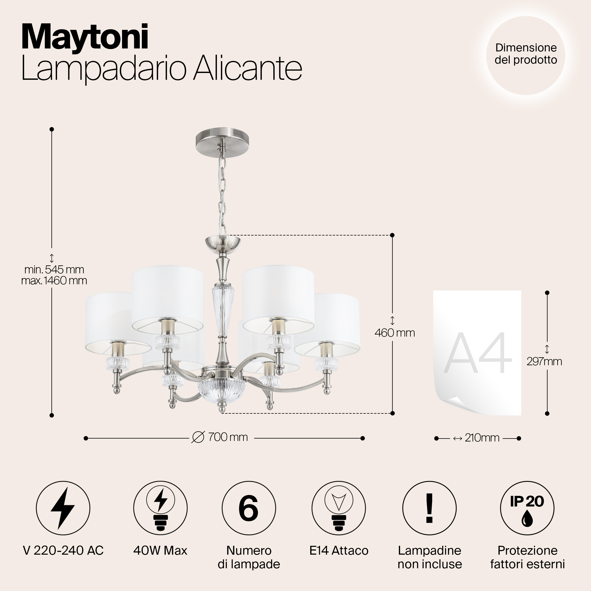 Люстра Maytoni MOD014CL 06