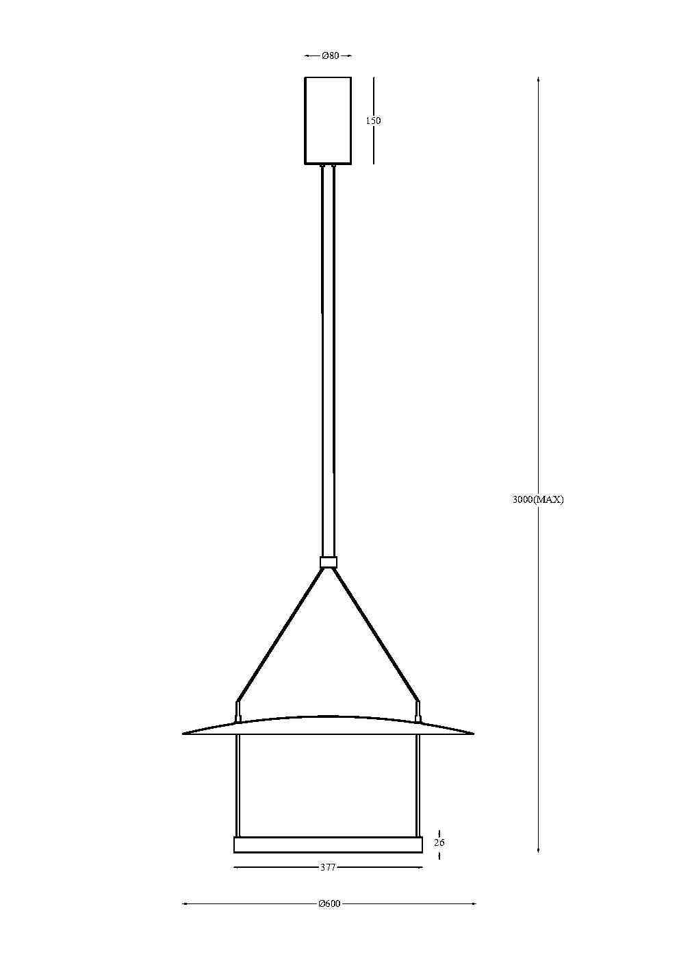 Подвесной светильник Maytoni MOD280PL L30