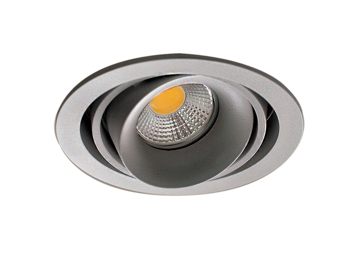 Встраиваемый светильник под сменную лампу DL18615/01WW-R Silver Grey/Black Lumme