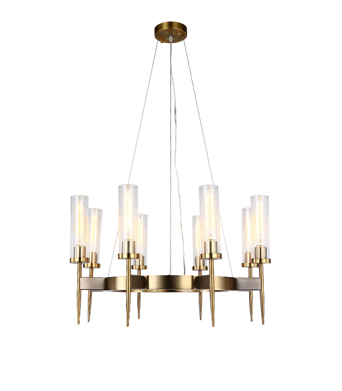 Люстра Alouette 8 brass