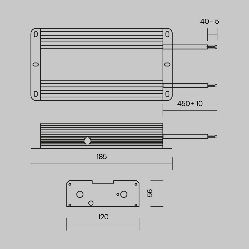 Блок питания Technical PSL008 480W 48V IP67