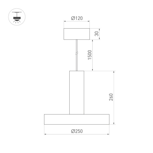 Светильник SP ERIC R250 8W