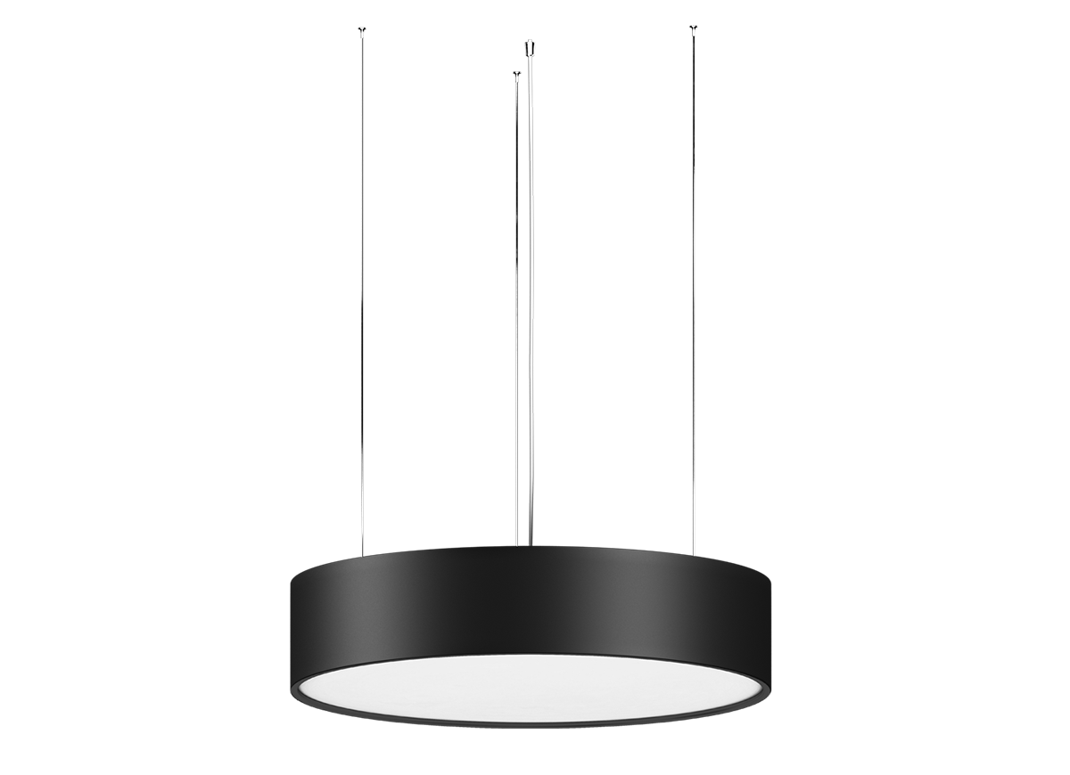 Подвесной светодиодный светильник, 30 Ватт, 3000К, D-400мм., черный S111052D400WW Black Sp Plato Sp
