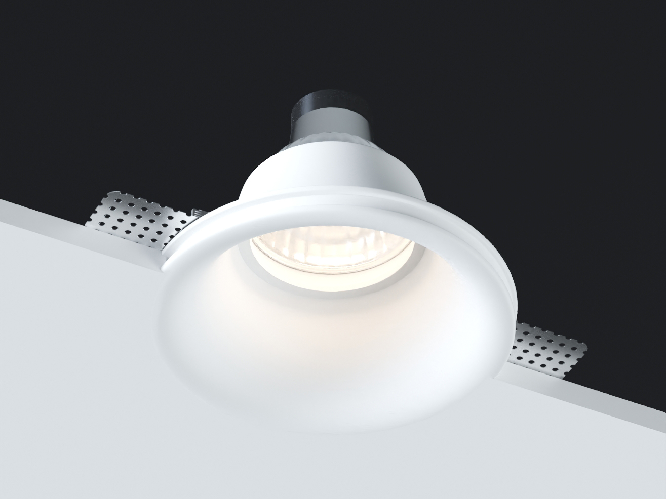 Светильник встраиваемый гипсовый под сменную лампу DL227G Elementare