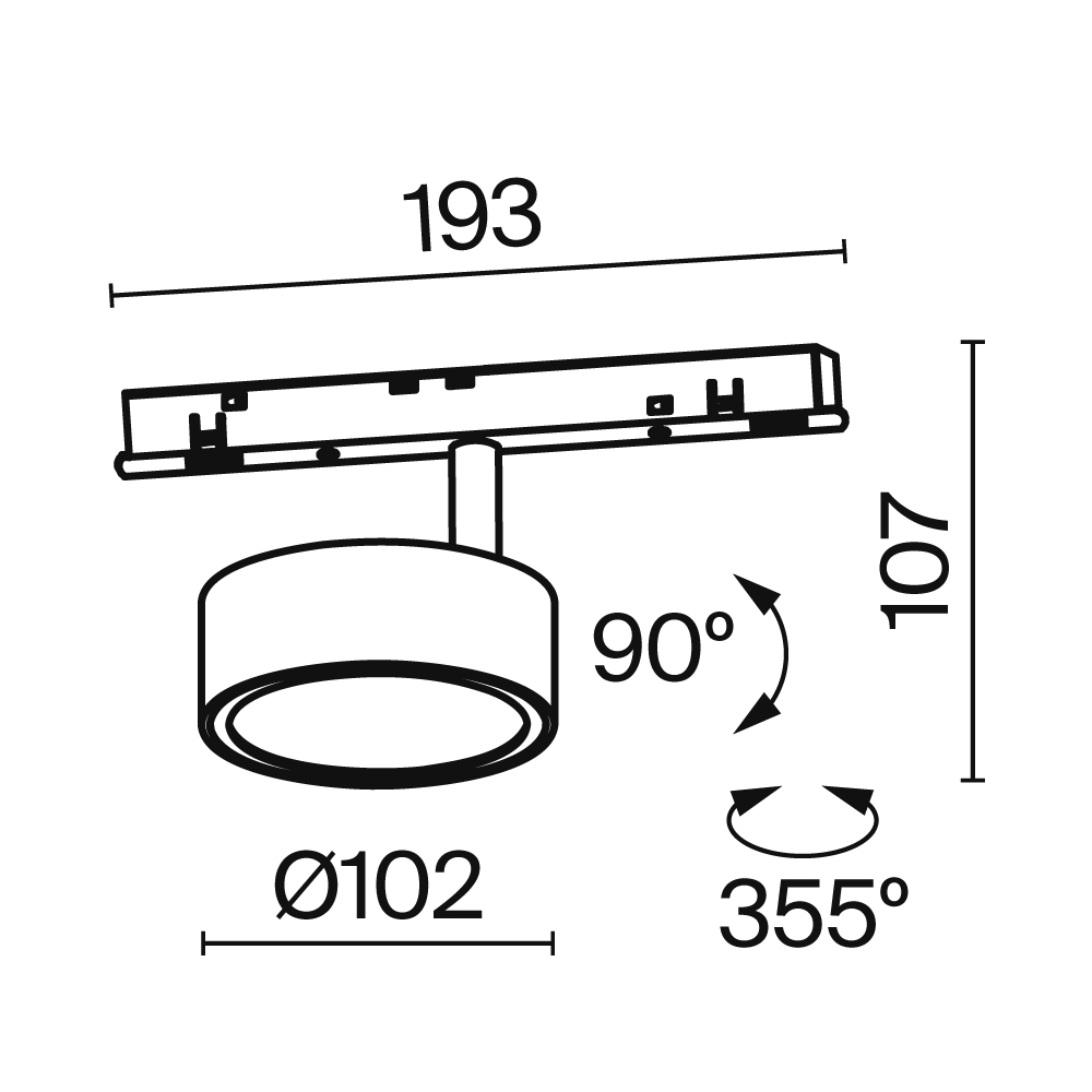 Трековый светильник Technical TR040 4 18WTW DD