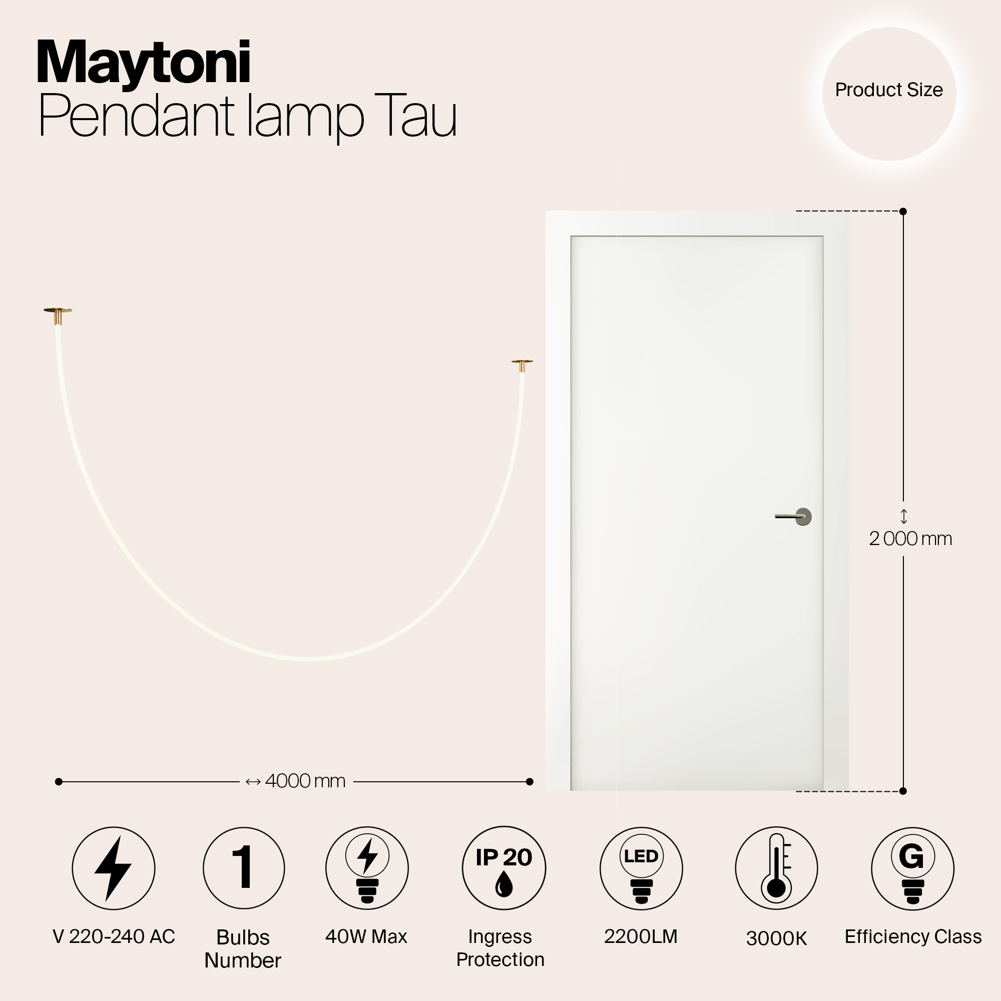 Подвесной светильник Maytoni MOD146PL L40