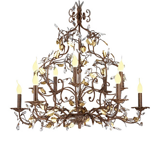 Люстра Bellina Illumina 7502 brown gold