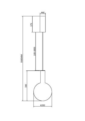 Подвесной светильник Maytoni MOD182PL L4C