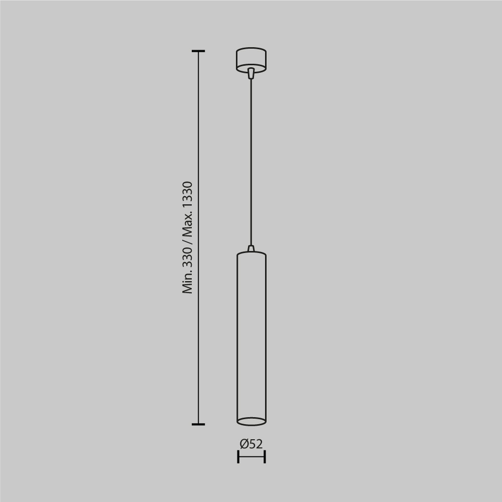 Подвесной светильник Technical P072PL L12W3K 1