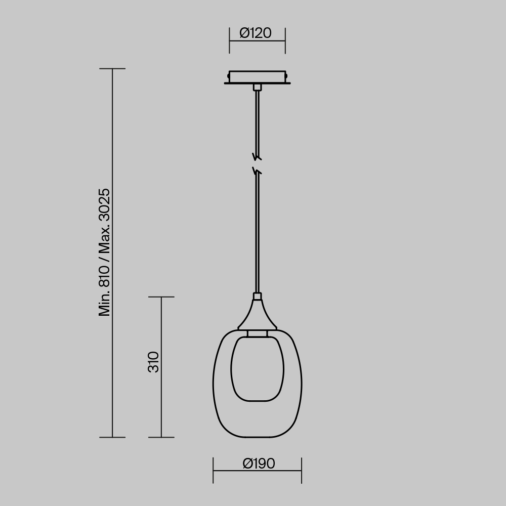 Подвесной светильник Maytoni MOD016PL 01BS1