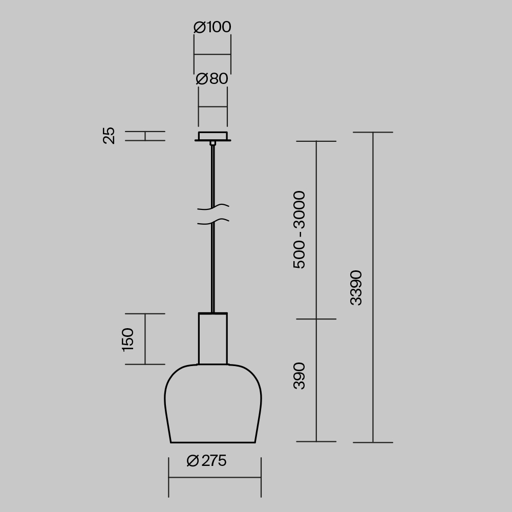 Подвесной светильник Maytoni MOD414PL L7