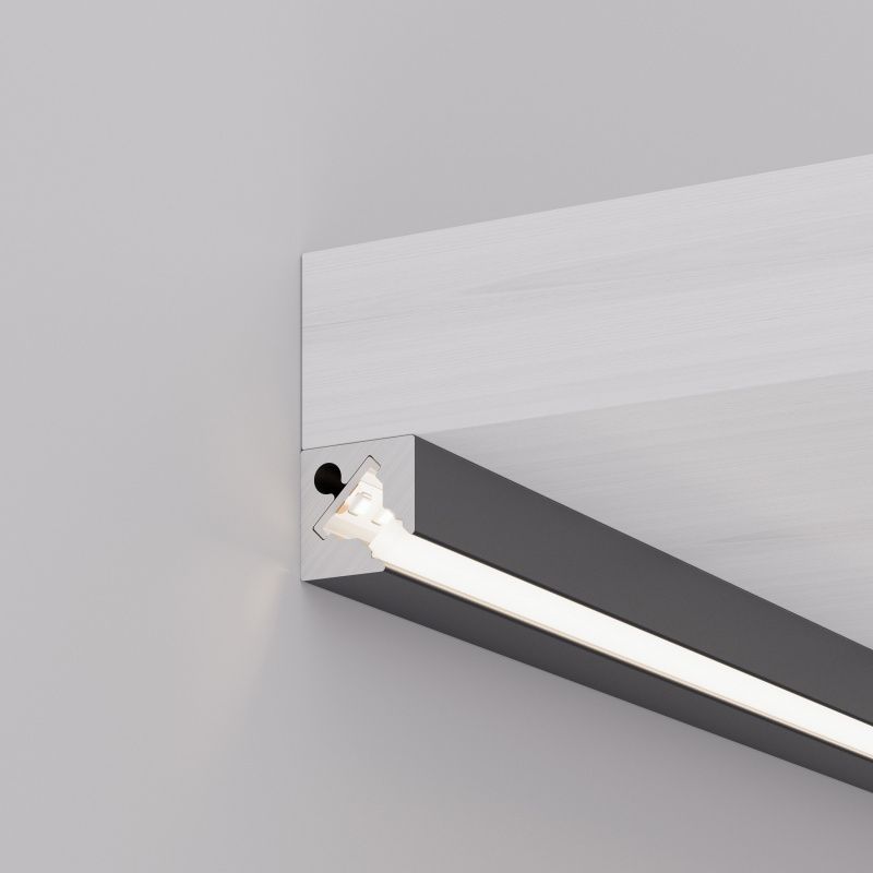 Профиль с экраном SL-KANT-H10-SQUARE-2000 IRON GREY (Arlight, Алюминий+пластик) 055325