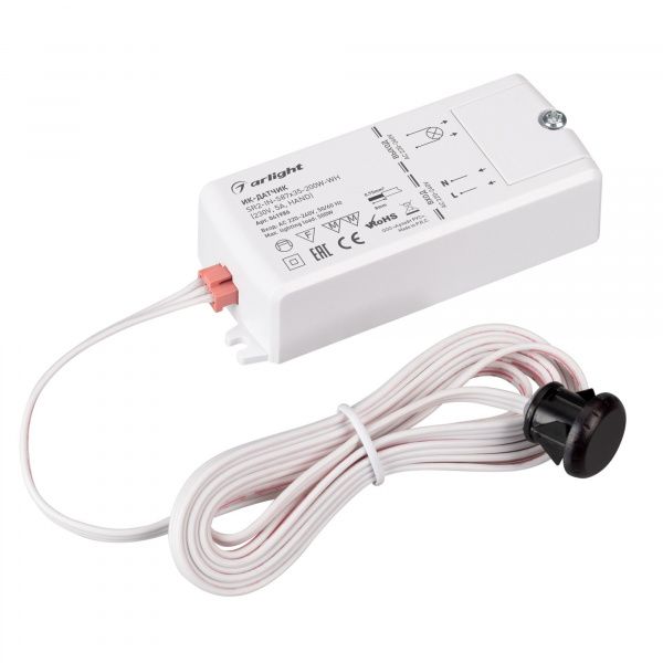 ИК-датчик SR2-IN-S87x35-200W-WH (230V, 5A, HAND) (Arlight, IP20 Пластик, 5 лет) 041986