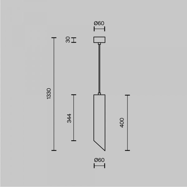 Подвесной светильник Maytoni P044PL-01-40GU10-B