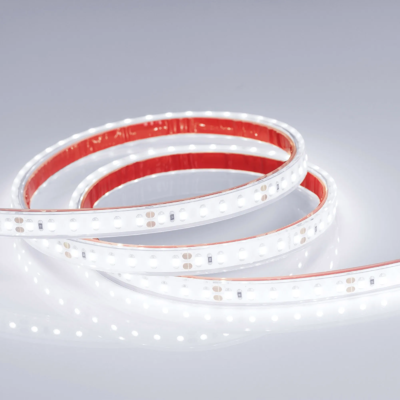 Светодиодная лента RTW 2-5000PGS 24V White 2x (3528, 600 LED, LUX) (Arlight, 9.6 Вт/м, IP67) 013520