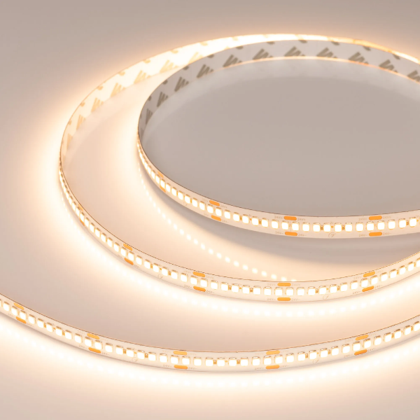 Светодиодная лента RT-A240-10mm 24V Warm2400 (22 W/m, IP20, 2835, 5m) (Arlight, высок.эфф.150 лм/Вт) 055992