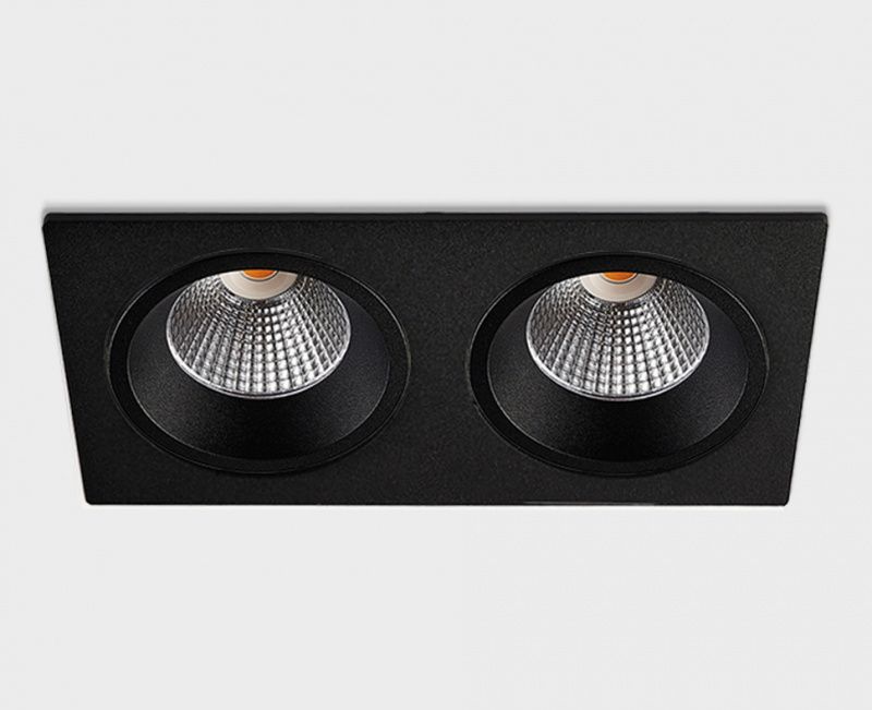 IT08-8035 black 4000K светильник встраиваемый влагозащищенный