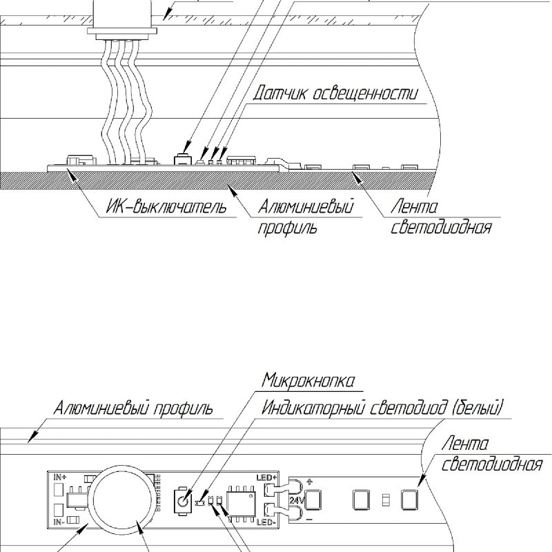 ИК-выключатель SR-IRIS-IRH (12-24V, 1x5A, 40x11mm) (Arlight, Открытый) 029110