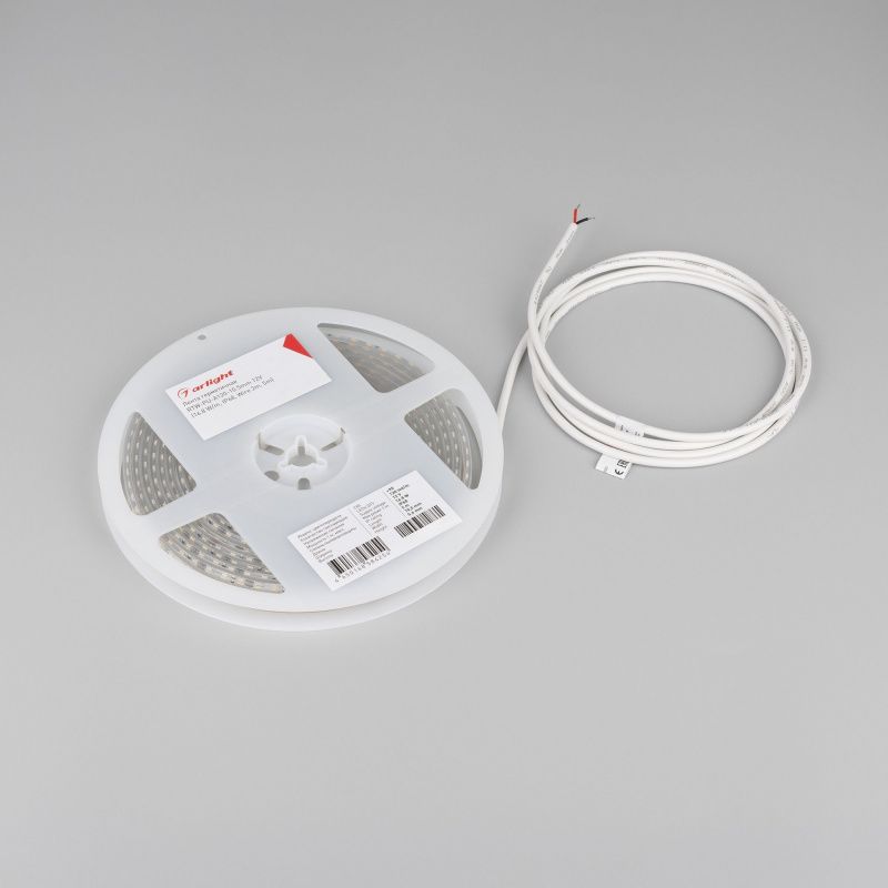 Светодиодная лента герметичная RTW-PU-A120-10.5mm 12V Day4000 (16.8 W/m, IP68, Wire 2m, 5m) (Arlight, -) 029597(3)