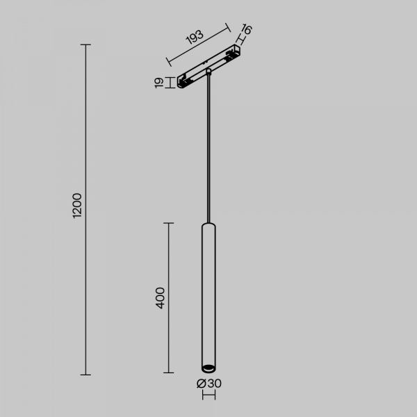 Трековый светильник Technical TR226-4-5WTW-M-DSZ-B