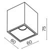 Потолочный светильник Technical C065CL-8W4K-SQ-B