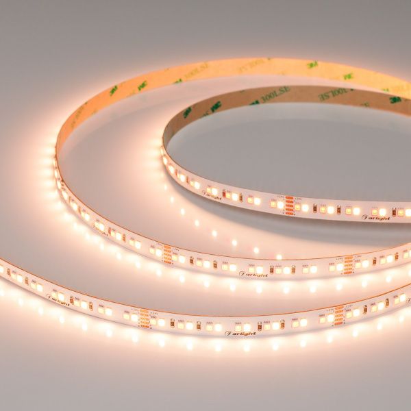 Светодиодная лента RT-A168-10mm 24V RGBW-Warm (20 W/m, IP20, 5m) (Arlight, высок.эфф.150 лм/Вт) 056879