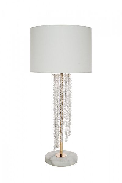 Лампа настольная плафон белый Д43,В88 Garda Decor K2KR0700T-1