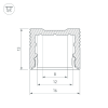 Профиль SL-SLIM-H13M-2000 WHITE (Arlight, Алюминий) 037108