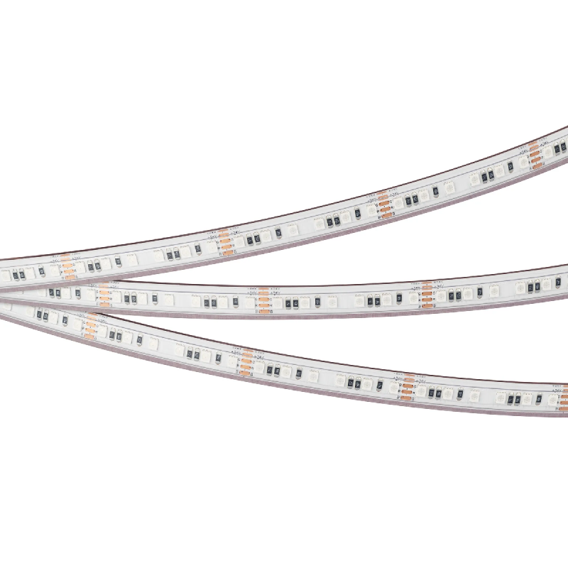 Светодиодная лента герметичная RTW-PS-A120-10mm 24V RGB (12 W/m, IP67, 2835, 5m) (Arlight, 5 лет) 042907