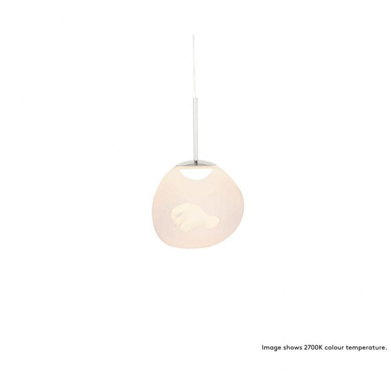 Подвесной светильник Tom Dixon Melt Mini Opal/Silver Led
