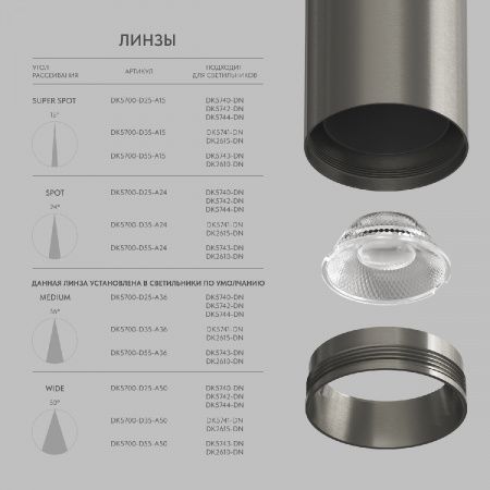 Светильник для трека SHINE SPOT DK5741-DN