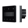INTELLIGENT ARLIGHT Сенсорная панель SMART-DALI-301-11-1G-4SC-DIM-IN Black (BUS/24V, Touch, 2.4G) (IARL, IP20 Пластик, 5 лет) 046547