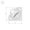 Профиль с экраном SL-KANT-H10-ROTATE-2000 IRON GREY (Arlight, Алюминий+пластик) 055331