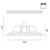 Встраиваемый светильник Technical DL129-GU10-01-W