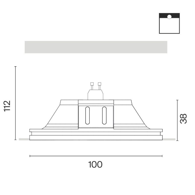 Встраиваемый светильник Technical DL129-GU10-01-W
