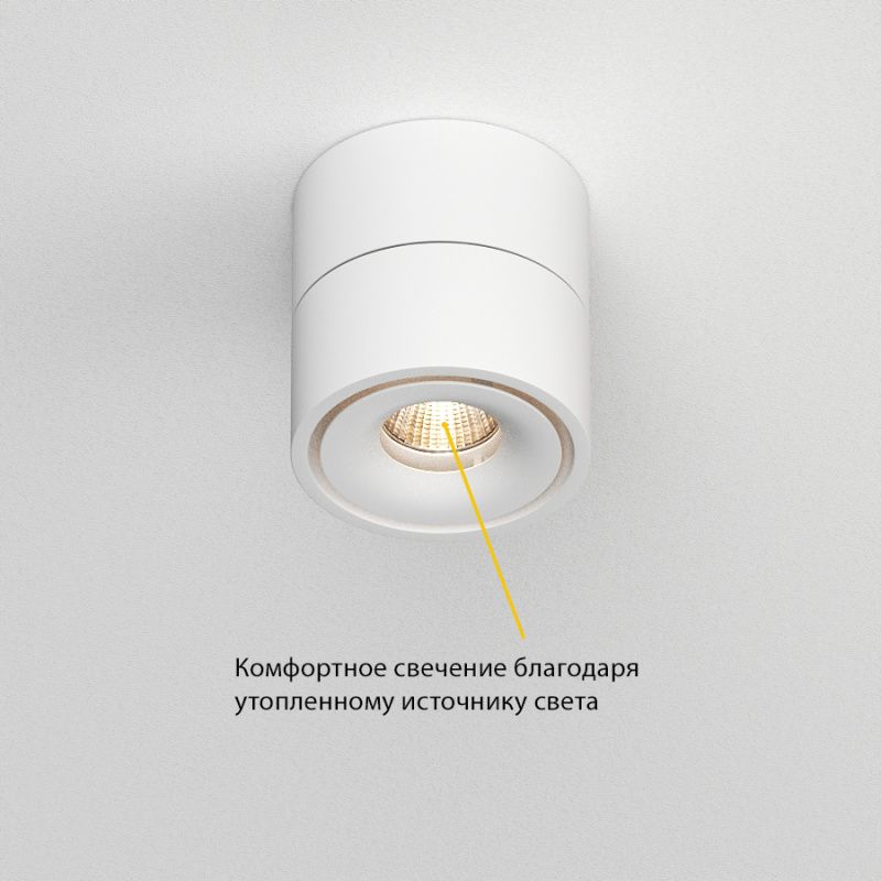 Накладной поворотный светодиодный светильник Ledron LH8 White