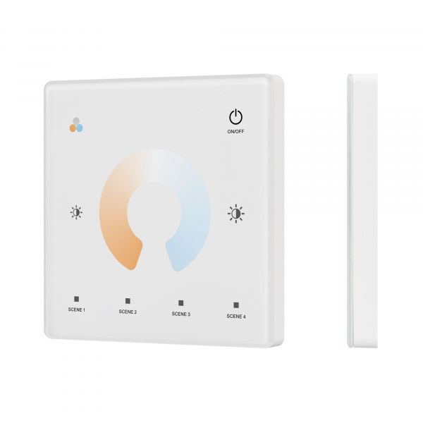 INTELLIGENT ARLIGHT Сенсорная панель SMART-RF-801-11-1G-4SC-MIX белый (3V, 2.4G) накладная (IARL, IP20 Пластик, 5 лет) 060186