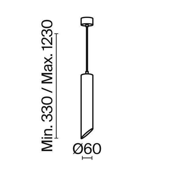 Подвесной светильник Maytoni P044PL-01-30GU10-B