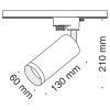 Трековый светильник Technical TR004-1-GU10-B