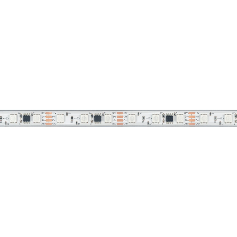 Светодиодная лента герметичная SPI-PS-B60-12mm 12V RGB-PX3-BPT (12 W/m, IP67, 5060, 5m) (Arlight, бегущий огонь) 039599