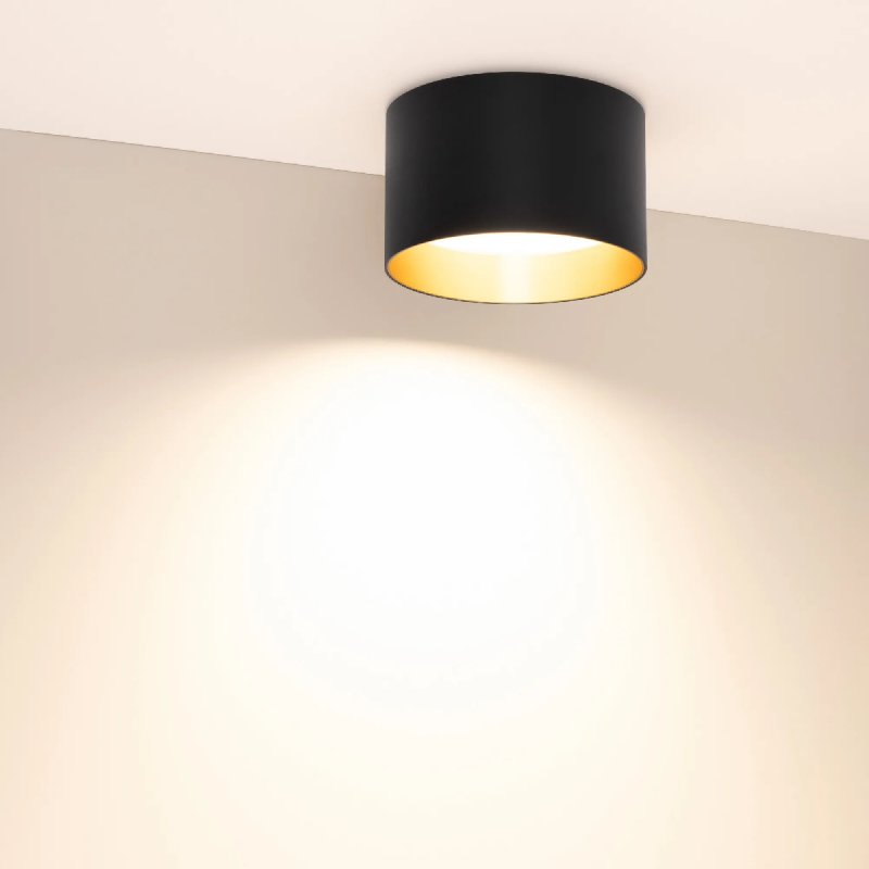 Светильник SP-BISCOTTO-R140-15W Warm3300-MIX (BK-GD, 80 deg, 230V) (Arlight, IP54 Металл, 5 лет) 055027