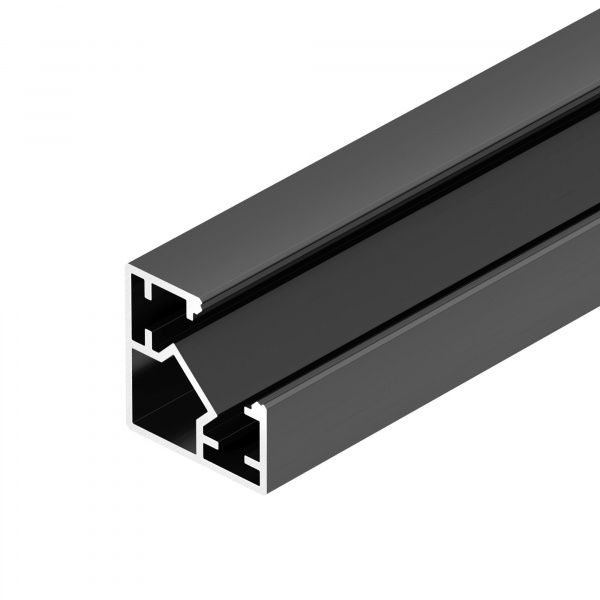 Профиль SL-KUB-DISPLAY-2525-2000 ANOD BLACK (Arlight, Алюминий) 062894