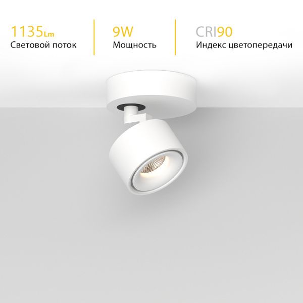 Накладной поворотный светодиодный светильник Ledron SAGITONY R1 S75 White 4000K